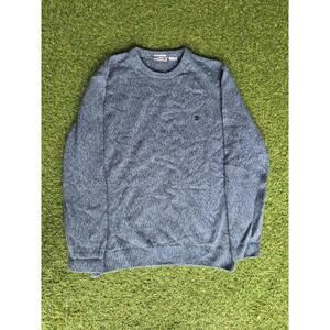 TIMBERLAND Sweater Mens XXL Blue Pullover Preppy Comfy Lambswool